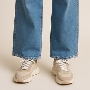 MADDEN GIRL Gray and Cream Women's Sneakers